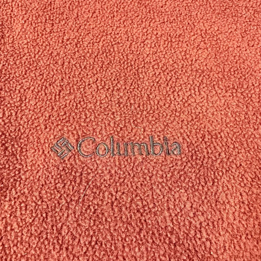 Columbia Fleece Vest Mens XXL Rust Orange Full Zip Sleeveless Jacket Gorpcore